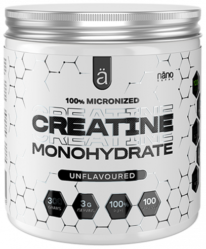 Nano supps 100% Micronized Creatine Monohydrate, 100% Микронизированный Креатин Моногидрат, 300 грамм