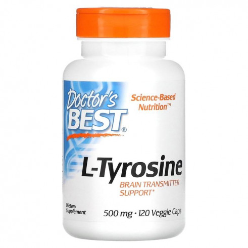 Doctor's Best Best L-Tyrosine, L-Тирозин, 120 вег.капс