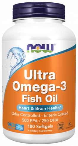 NOW Ultra Omega-3, Ультра Омега-3, 180 капсул