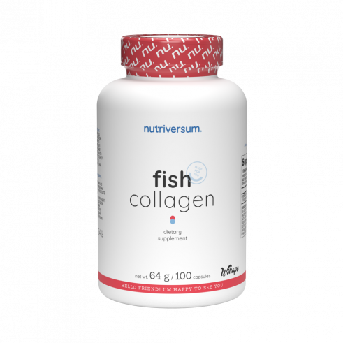 Nutriversum Hydrolyzed Fish Collagen, 100 капсул