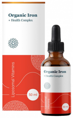 Liposomal Vitamins Organic Iron + Health Complex, Липосомальное железо + комплекс ко-факторов, 50 мл