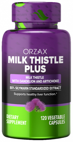 Orzax Milk Thistle Plus, Расторопша плюс, 120 капсул