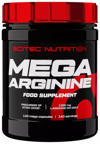 Scitec Nutrition Mega Arginine, Мега Аргинин, 140 капсул