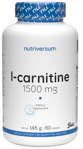 Nutriversum L-Carnitine, L-Карнитин, 60 таблеток