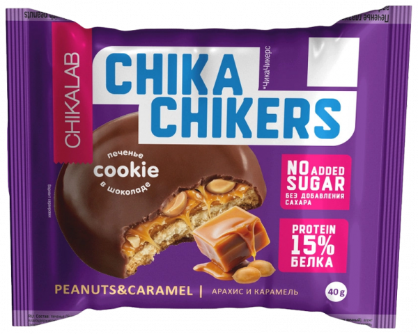 Chikalab Печенье Chika Chikers, 40 грамм