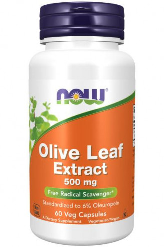 NOW Olive Leaf Extract 500mg, 60 вег.капс