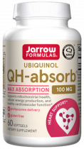 Jarrow Formulas Ubiquinol QH-Absorb 100 mg, Убихинол QH-Абсорб 100 мг, 60 капсул