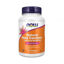 NOW Natural Beta Carotene 25000 IU, 180 капсул
