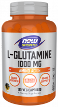NOW L-Glutamine 1000 mg, L-Глютамин 1000 мг, 120 капсул