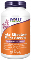 NOW Beta-Sitosterol Plant Sterols, Бета-Ситостеролы Фитостеролов, 180 капсул