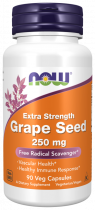 NOW Grape Seed, Грэйп Сид, 90 капсул