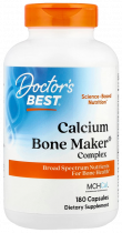 Doctor's Best Calcium Bone Maker Complex, Комплекс Кальция для костей, 180 капсул