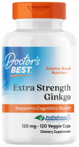 Doctor's Best Extra Strength Ginkgo, Гинкго Билоба стронг, 120 капсул