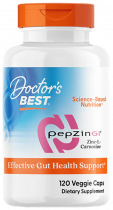 Doctor's Best PepZinGL, Хелат цинка + L-карнозин, 120 капсул