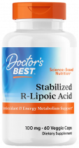 Doctor's Best Stabilized R-Lipoic Acid, Липоевая кислота, 60 капсул
