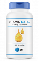 SNT Vitamin D3+K2, Витамин Д3+К2, 90 капсул