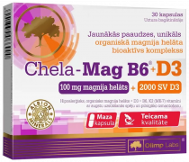 Olimp Labs Chela-Mag B6+D3, Хела-Маг B6+D3, 30 капсул