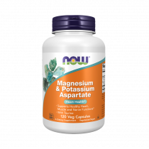 NOW Magnesium &amp; Potassium Aspartate, 120 капсул