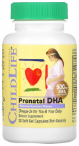 ChildLife Prenatal DHA, Пренатал ДГК, 30 капсул